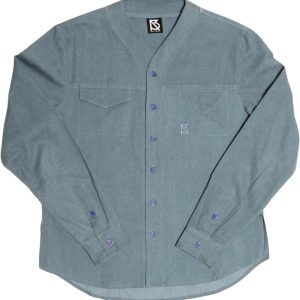 Product Image for  Herman V Neck Button Up Shirt: Royal Blue