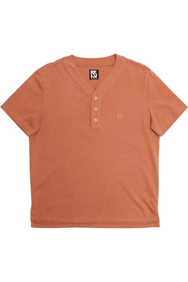 Product Image for  Lamar V Neck Henley: Dusty Pink