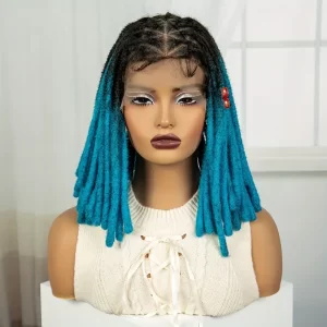Product Image for  CHIC-FULL BRAIDED WIG IN BLUE