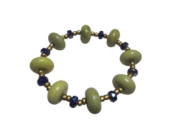 Product Image for  BRACELET WITH LARGE PERIDOTS AND CRYSTAL BEADS