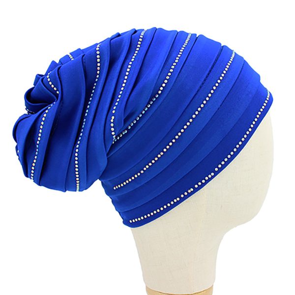 Product Image for  BLUE BLING TURBAN HAT