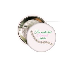 Product Image for  Preorder: I’m with her pink/green perals button
