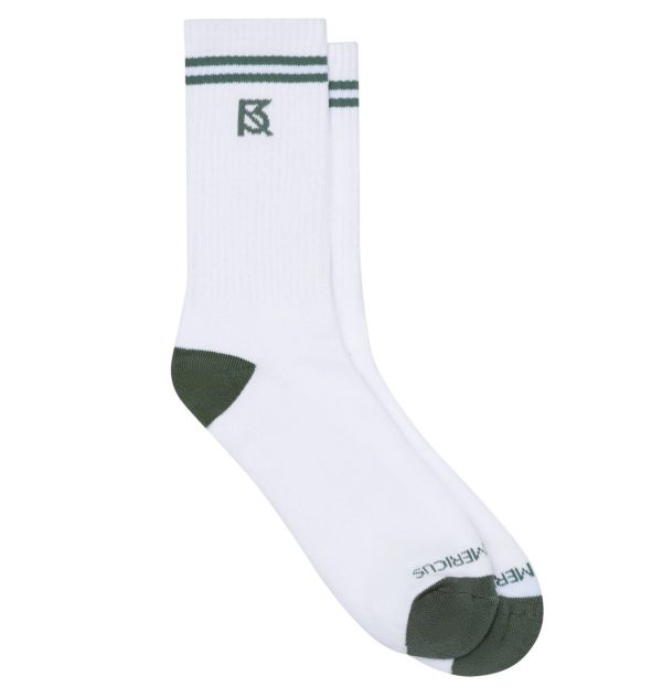 Product Image for  Logo Socks_2 Bar: White/Olive