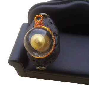 Product Image for  ADJUSTABLE SELF-DEFENSE RING WITH LAVA ROCK & DOME DESIGN