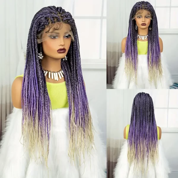 Product Image for  BOLD & BEAUTIFUL – RADIANT PURPLE BRAIDED FRONT LACE WIG