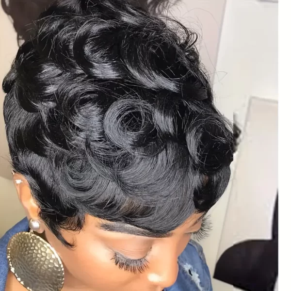 Product Image for  EXOTIC WAVY SHORT BLACK WIG