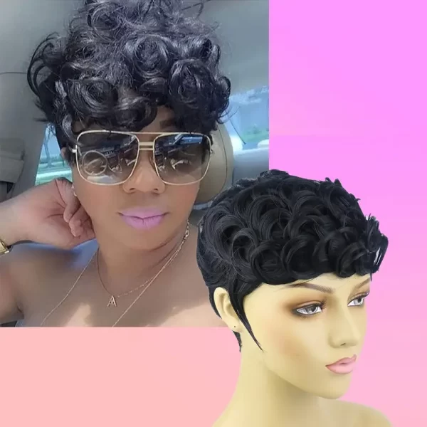 Product Image for  EXOTIC WAVY SHORT BLACK WIG