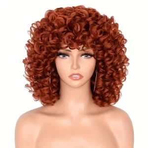 Product Image for  NATURAL LOOKING WIG WITH BURGUNDY BOUNCY CURLS