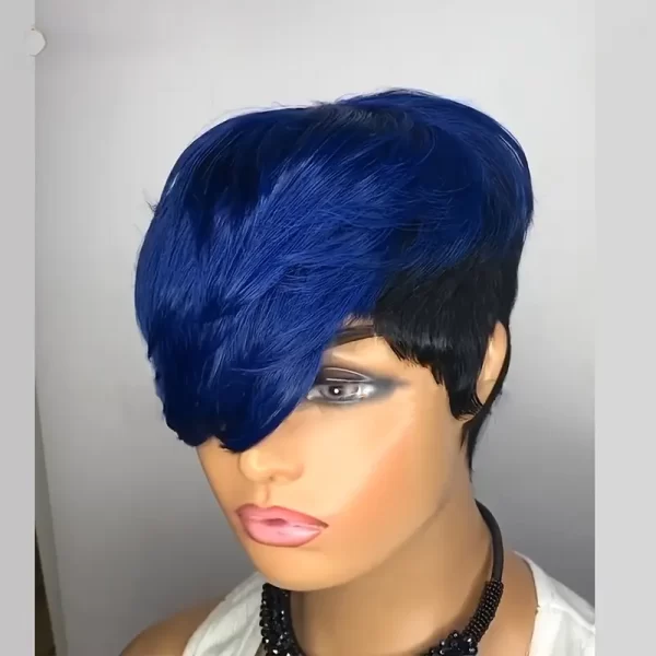 Product Image for  EXQUISITE BLEND OF BLUE & BLACK SHORT WIG