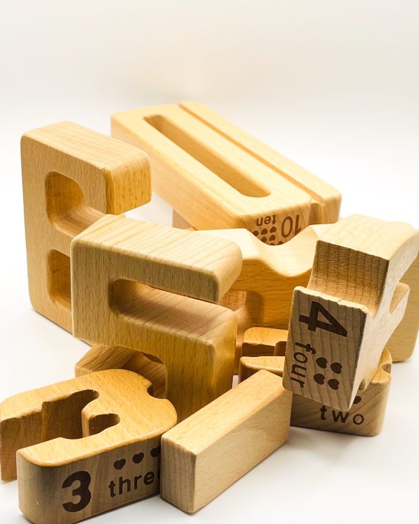 Product Image for  Montessori Wooden Learning Numbers Toy for Toddler