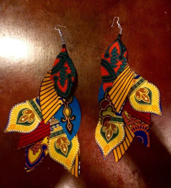 Product Image for  Ankara feather earring