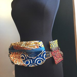 Product Image for  Lovely ’Oremeji’Multi prints Ankara fanny pack, fanny pack, Ethnic fabrics, 100% cotton, Ankara fanny pack