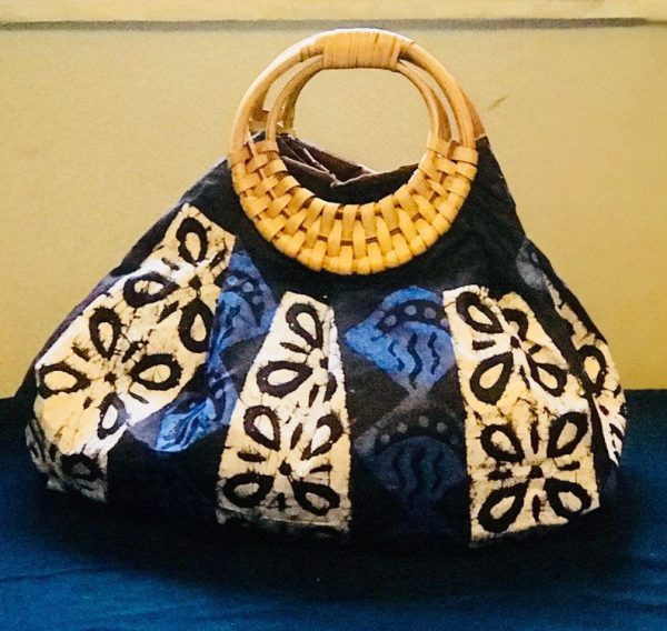 Product Image for  Prisca ‘Boho’ batik rattan African bag, patches bag, 100% cotton, African prints, patches  bag, batik prints