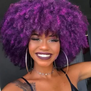 Product Image for  VIBRANT CURLISH PURPLE WIG