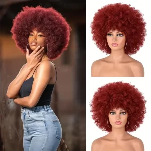 Product Image for  BURGUNDY AFRO KINKY WIG