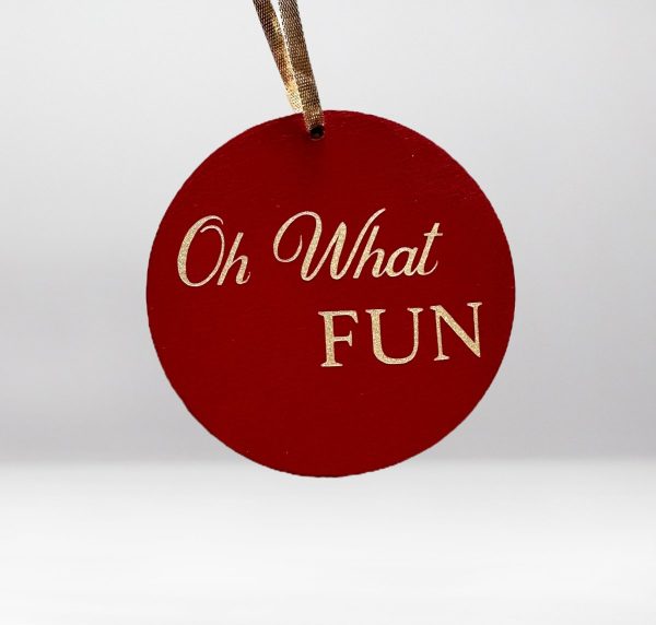 Product Image for  ‘Oh What Fun’ Handmade Ornament