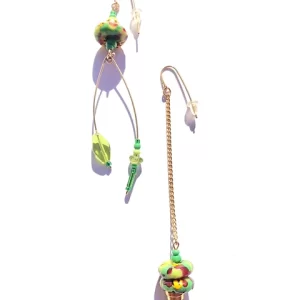 Product Image for  prosperity is mine green african trade bead earrings