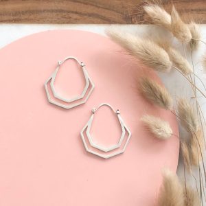 Product Image for  SILVER HERA HOOPS