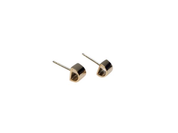 Product Image for  GOLD SEMI CIRCLE STUDS