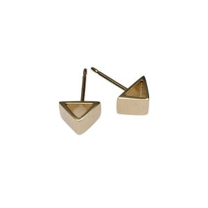 Product Image for  GOLD TRIANGLE STUD EARRINGS