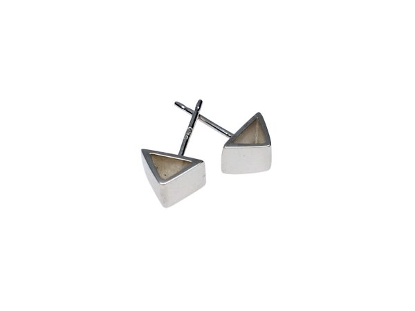 Product Image for  SILVER TRIANGLE STUDS