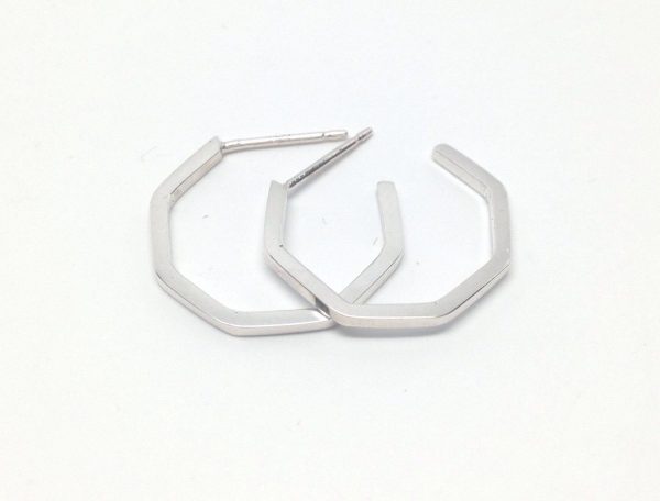 Product Image for  SILVER GEO HOOPS | SMALL