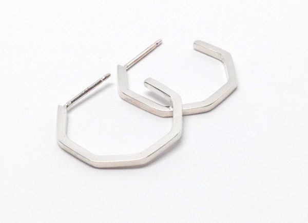 Product Image for  SILVER GEO HOOPS | SMALL