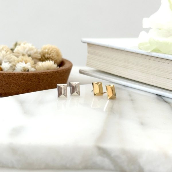 Product Image for  GOLD CANAL STUDS