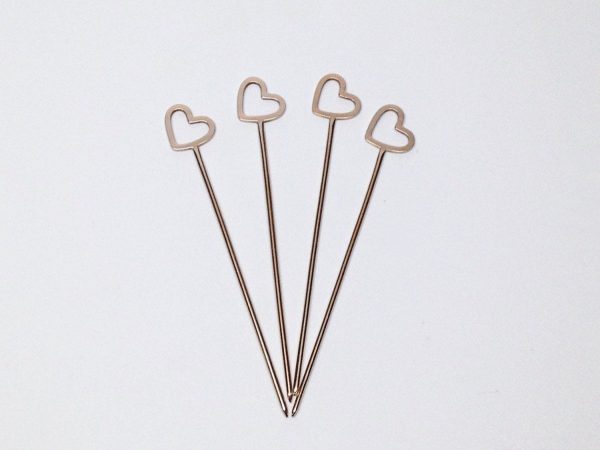 Product Image for  GOLD HEART COCKTAIL PICKS – SET OF 4