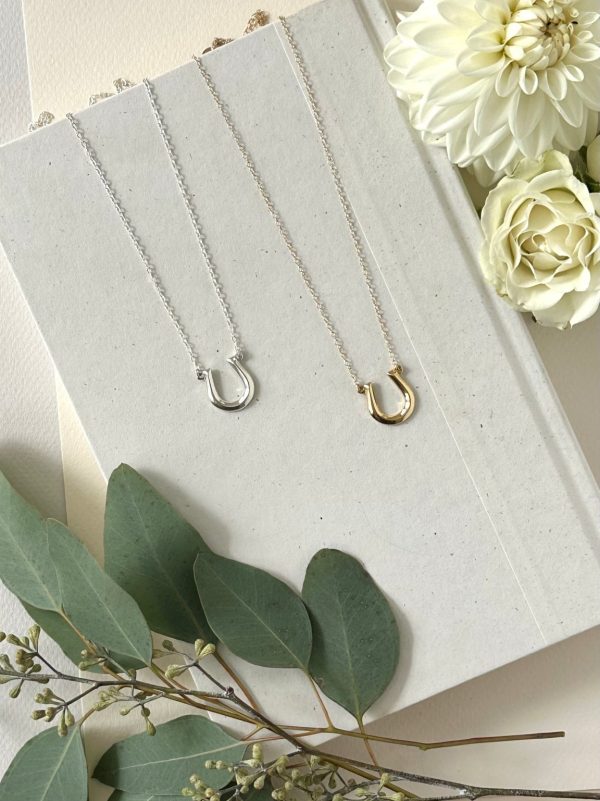 Product Image for  GOLD GEO HORSESHOE NECKLACE