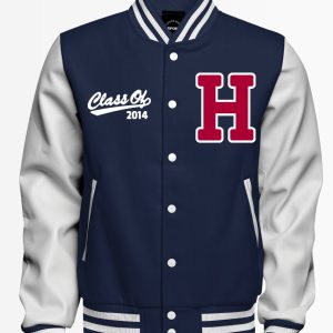 Product Image for  Howard Letterman Wool Jacket with Leather Sleeves – Class of 2014