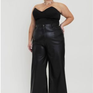 Product Image for  Candy Coated Black Leather Pants