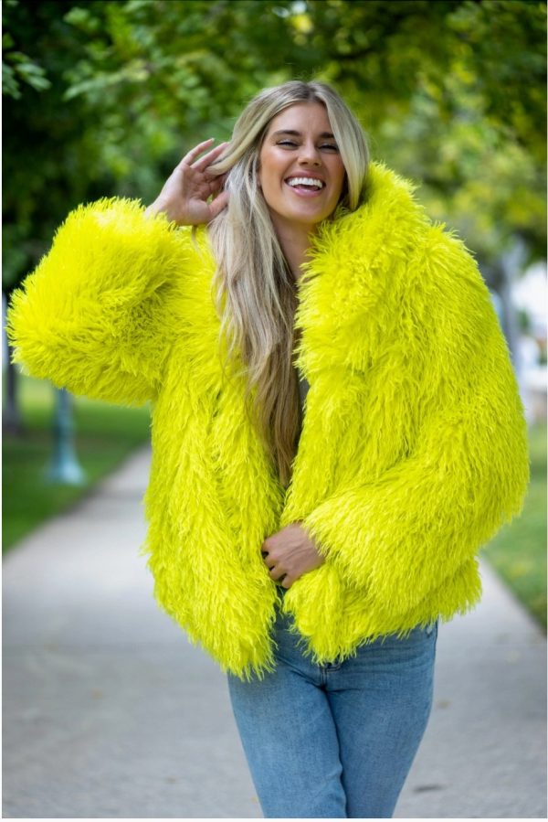 Product Image for  Glow Getter Faux Fur Jacket