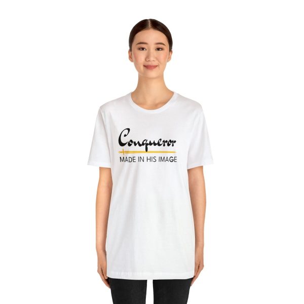 Product Image for  Conqueror – Made in His Image Unisex Tee (White)