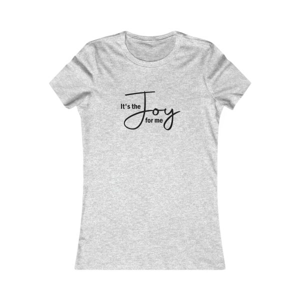 Product Image for  Joy for Me Women’s Fitted Tee (Black Lettering Multiple Colors)