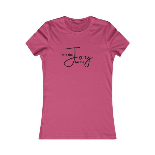 Product Image for  Joy for Me Women’s Fitted Tee (Black Lettering Multiple Colors)