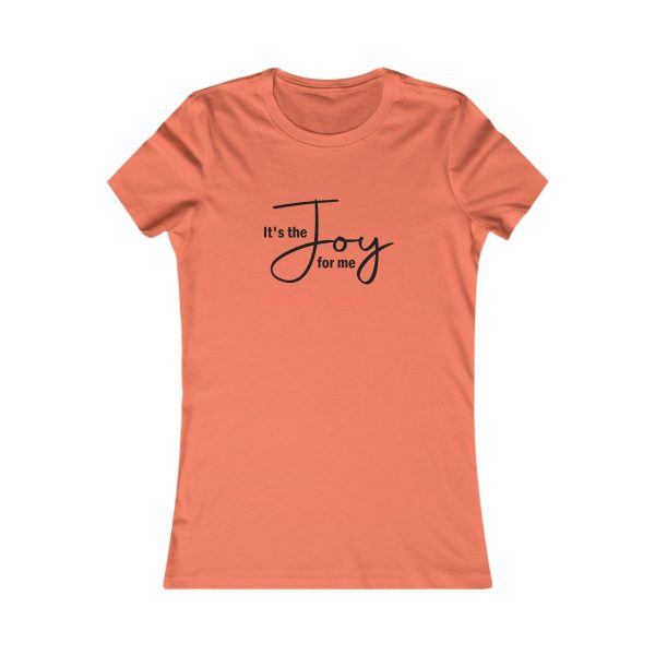 Product Image for  Joy for Me Women’s Fitted Tee (Black Lettering Multiple Colors)