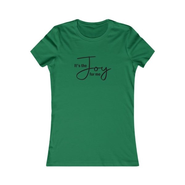 Product Image for  Joy for Me Women’s Fitted Tee (Black Lettering Multiple Colors)