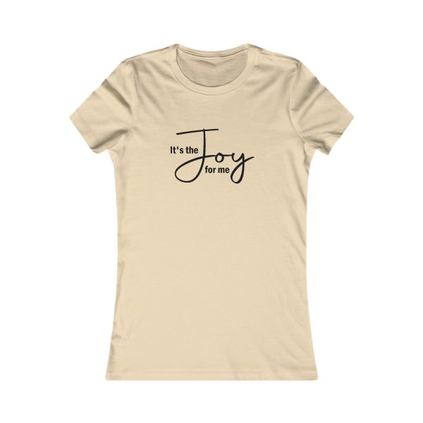 Product Image for  Joy for Me Women’s Fitted Tee (Black Lettering Multiple Colors)