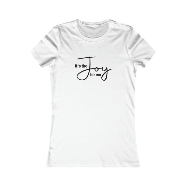 Product Image for  Joy for Me Women’s Fitted Tee (Black Lettering Multiple Colors)