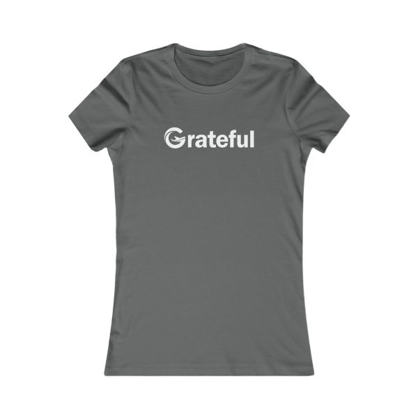 Product Image for  Grateful Women’s Fitted Tee (White Lettering Multiple Colors)