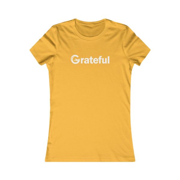 Product Image for  Grateful Women’s Fitted Tee (White Lettering Multiple Colors)