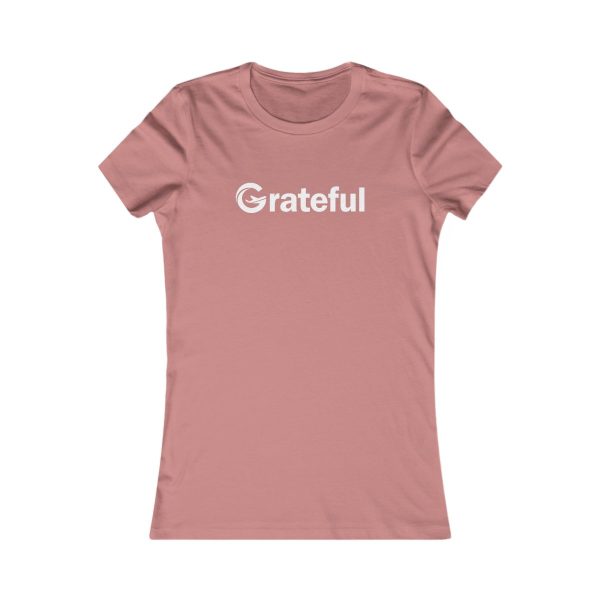 Product Image for  Grateful Women’s Fitted Tee (White Lettering Multiple Colors)