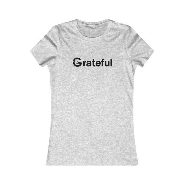 Product Image for  Grateful Women’s Fitted Tee (Black Lettering Multiple Colors)