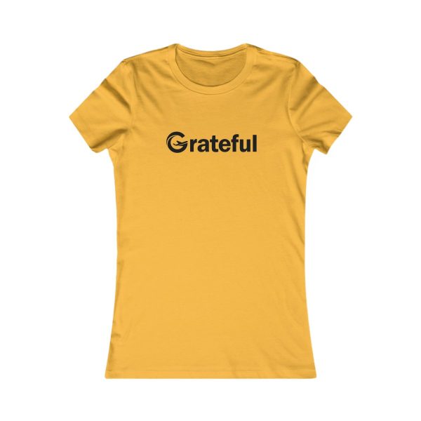 Product Image for  Grateful Women’s Fitted Tee (Black Lettering Multiple Colors)