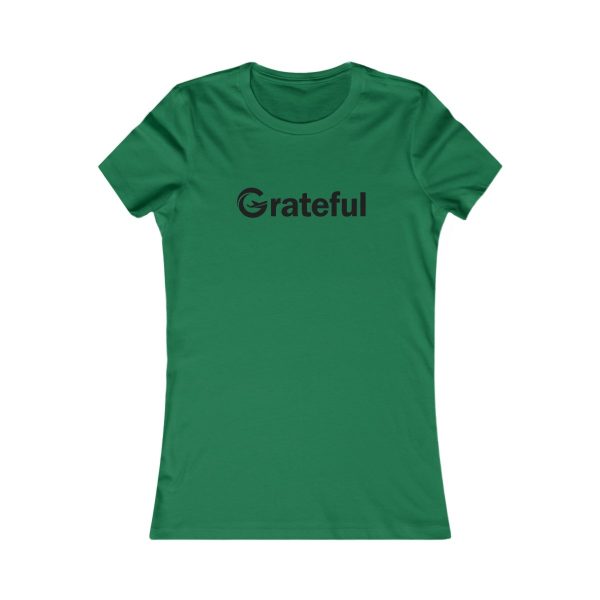 Product Image for  Grateful Women’s Fitted Tee (Black Lettering Multiple Colors)