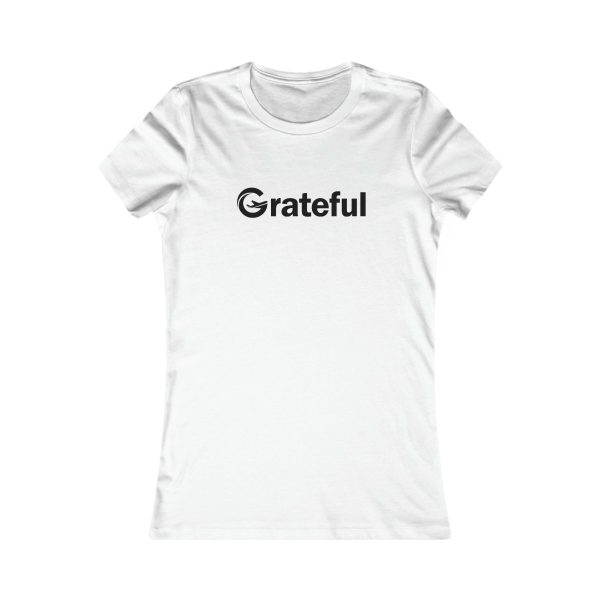 Product Image for  Grateful Women’s Fitted Tee (Black Lettering Multiple Colors)