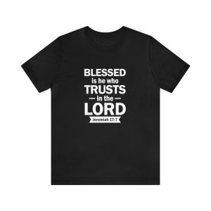 Product Image for  Blessed Men’s Jersey Short Sleeve Tee (Multiple Colors White Lettering)