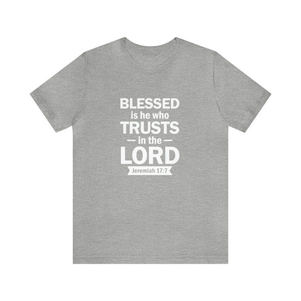 Product Image for  Blessed Men’s Jersey Short Sleeve Tee (Multiple Colors White Lettering)