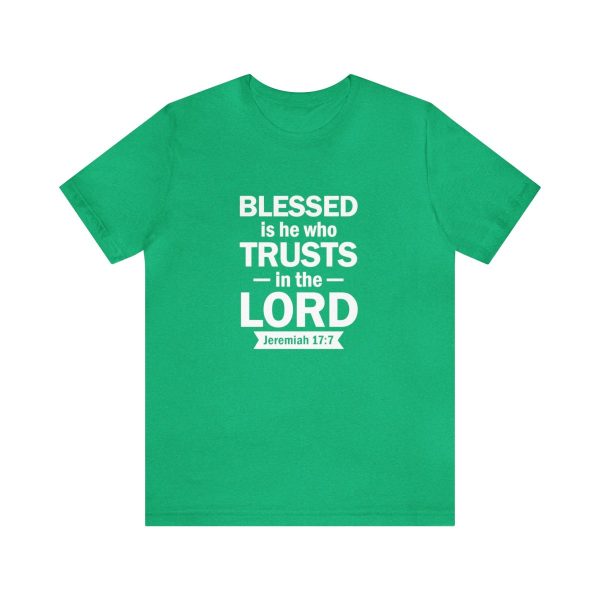 Product Image for  Blessed Men’s Jersey Short Sleeve Tee (Multiple Colors White Lettering)